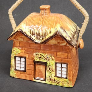 Price Kensington Ye Olde Cottage Ware Handled Biscuit Jar c1960's