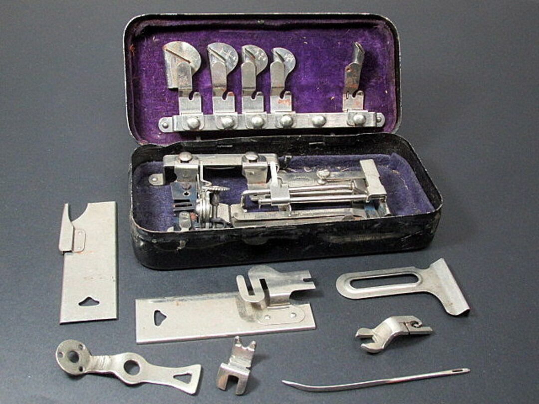 Vintage Greist Sewing Machine Attachments in Case A/f Etsy