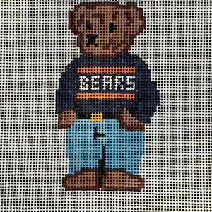 Chicago Sports Inspiriert Teddy Bären Nadelspitze Leinwand - 13 Mesh Bild 2