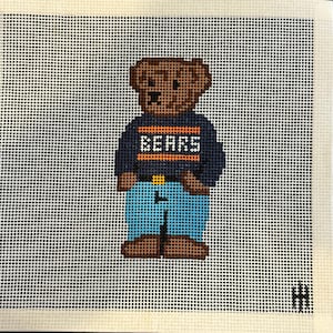 Chicago Sports Inspiriert Teddy Bären Nadelspitze Leinwand - 13 Mesh Bild 1