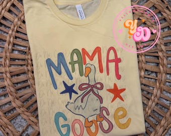 Mama Goose Sublimated Adult Bella Canva short sleeve tee shirt