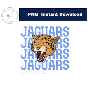 Jaguars School Mascot PNG, White Jaguars Mascot, School Spirit Jaguars, Design for Jaguars Mascot, Stacked Jaguars Design, Shirt for Jaguars
