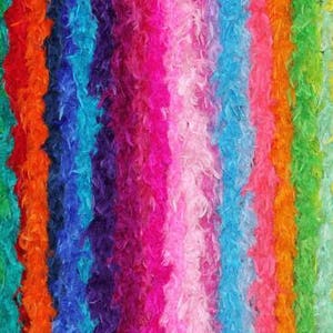 50 Gram 6 Foot Feather Boas in 39 Colors! - Costumes - Parties - Dance - Photo Props - Bachelorette - Disco - Roaring 20s - 1920s - Bridal