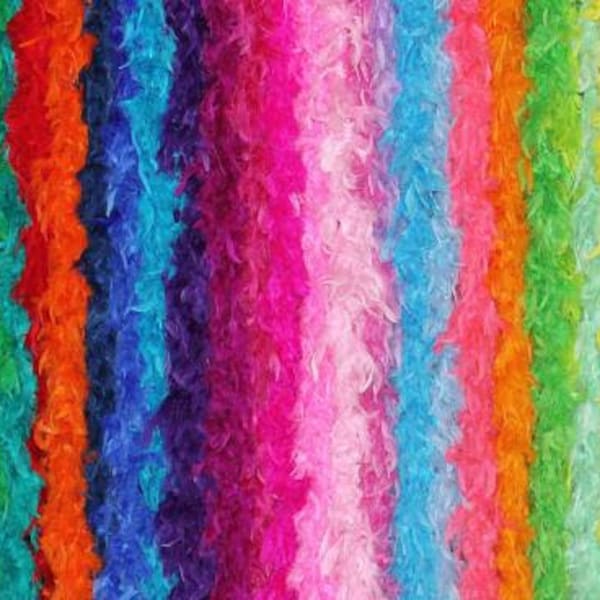 50 Gram 6 Foot Feather Boas in 39 Colors! - Costumes - Parties - Dance - Photo Props - Bachelorette - Disco - Roaring 20s - 1920s - Bridal