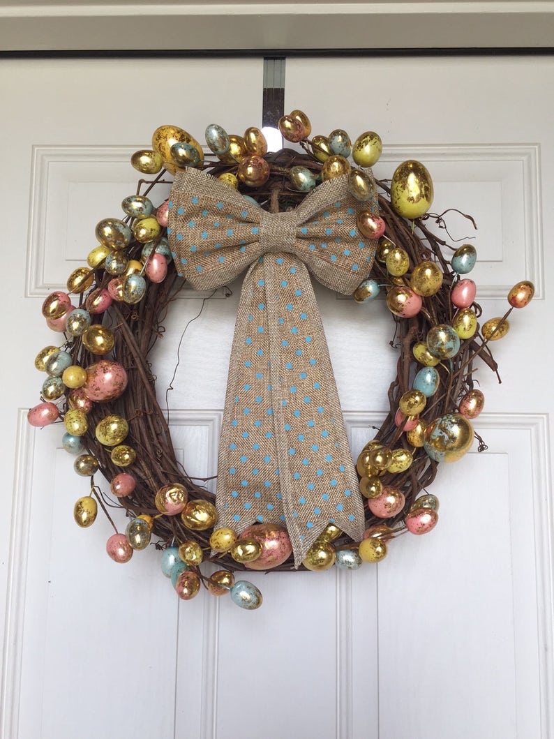 Easter Egg Twig Wreath