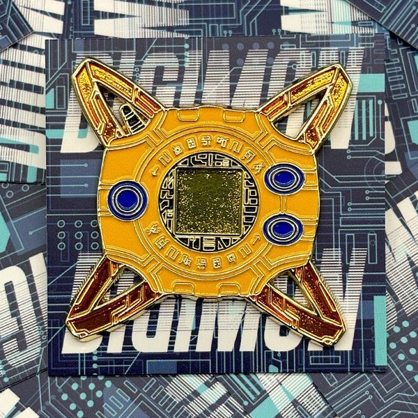 Digimon Digivice enamel pin 9 colors season 1 Agumon Gabumon Tailmon Patamon