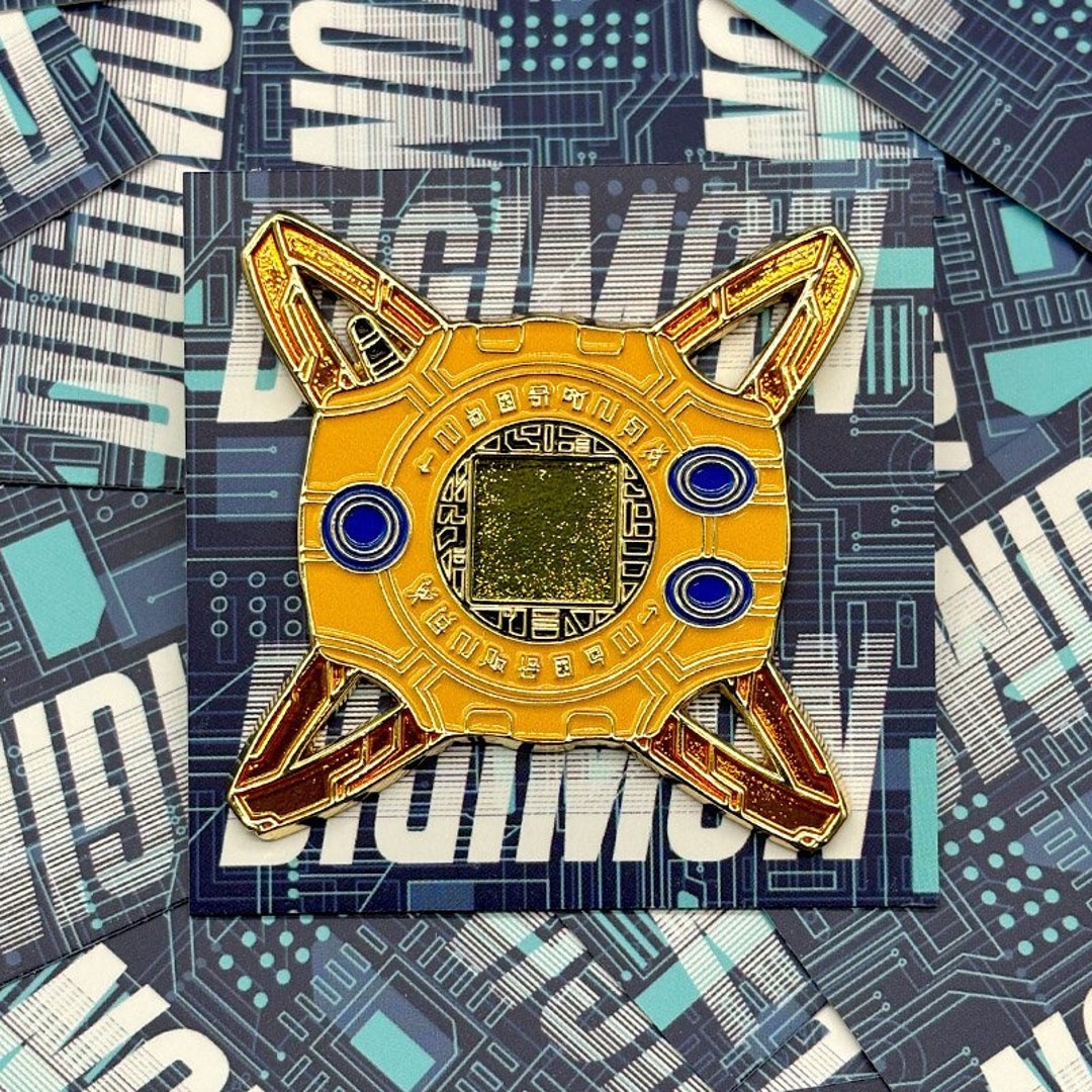 Digimon Digivice Enamel Pin 9 Colors Season 1 Agumon Gabumon Tailmon ...