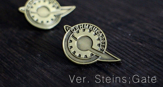 Steins;gate Labmem Badge Pins Buttons / Rintaro Okabe / Kurisu