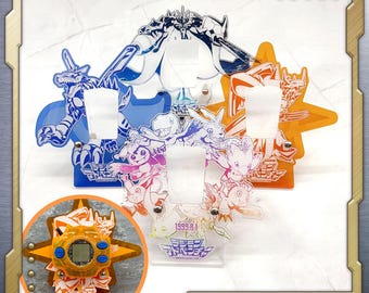 Soporte Digimon Digivice para tu Digivice número 25 o Digivice antiguo y Digivice US. Omnimon Omegamon Wargreymon MetalGarurumon Angemon Angewomon