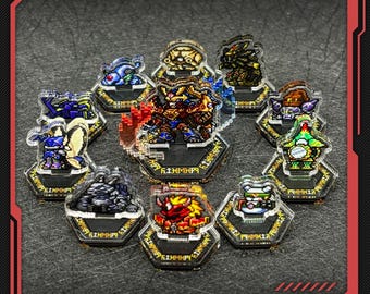 Digimon Frontier Mini Acrylic Stand Collections Spirits Mini Figures Display