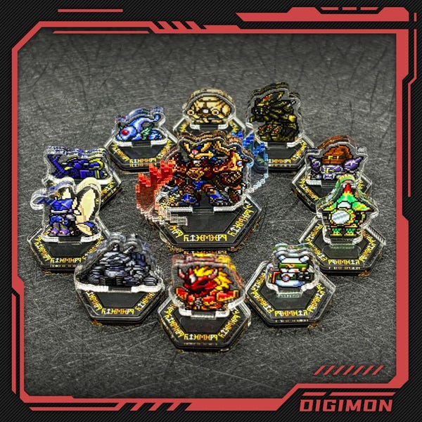 Digimon Frontier Mini Acrylic Stand Collections Spirits Mini Figures Display
