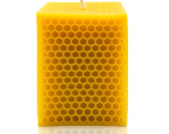 Beeswax Honeycomb Oblong Candle