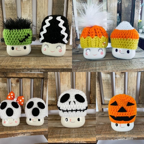 Marshmallow Mug Hat Ghost Etsy