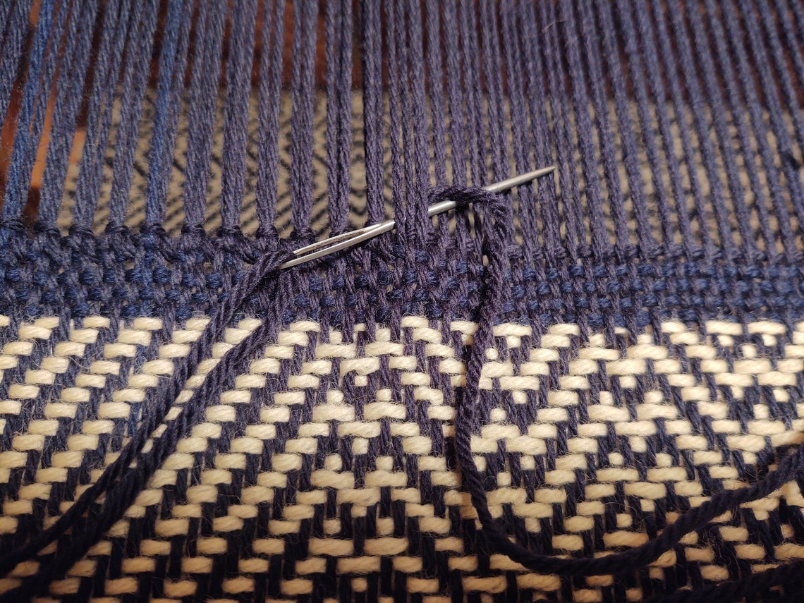 King Bed Scarf Bed Runner King Size navy Blue With Yellow. 21W04 Etsy