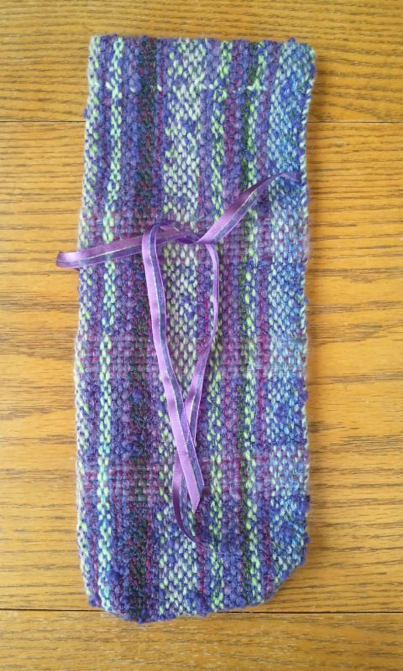 Wine Bottle Bag Hand woven #14C55 /& #14C56 Multi colored narrow stripes