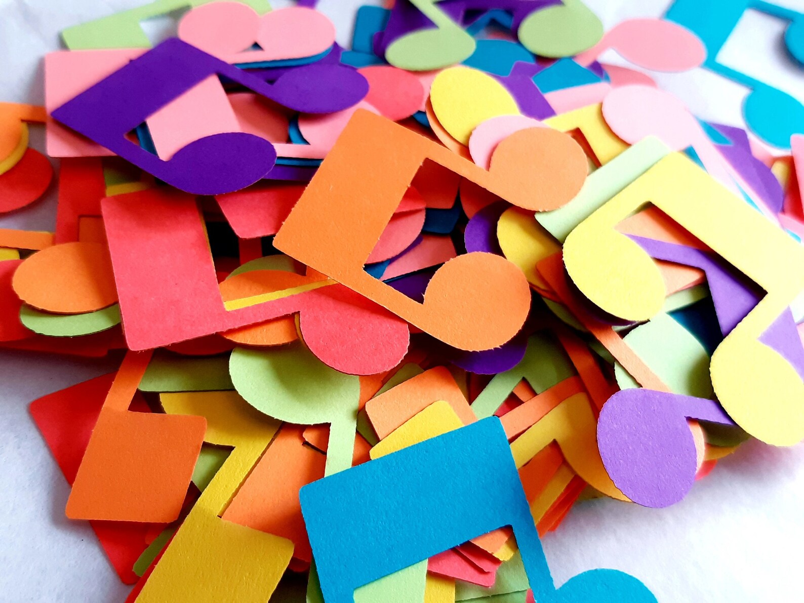 Scrap Booking Music Note Die Cut Outs Embellishments Music Etsy