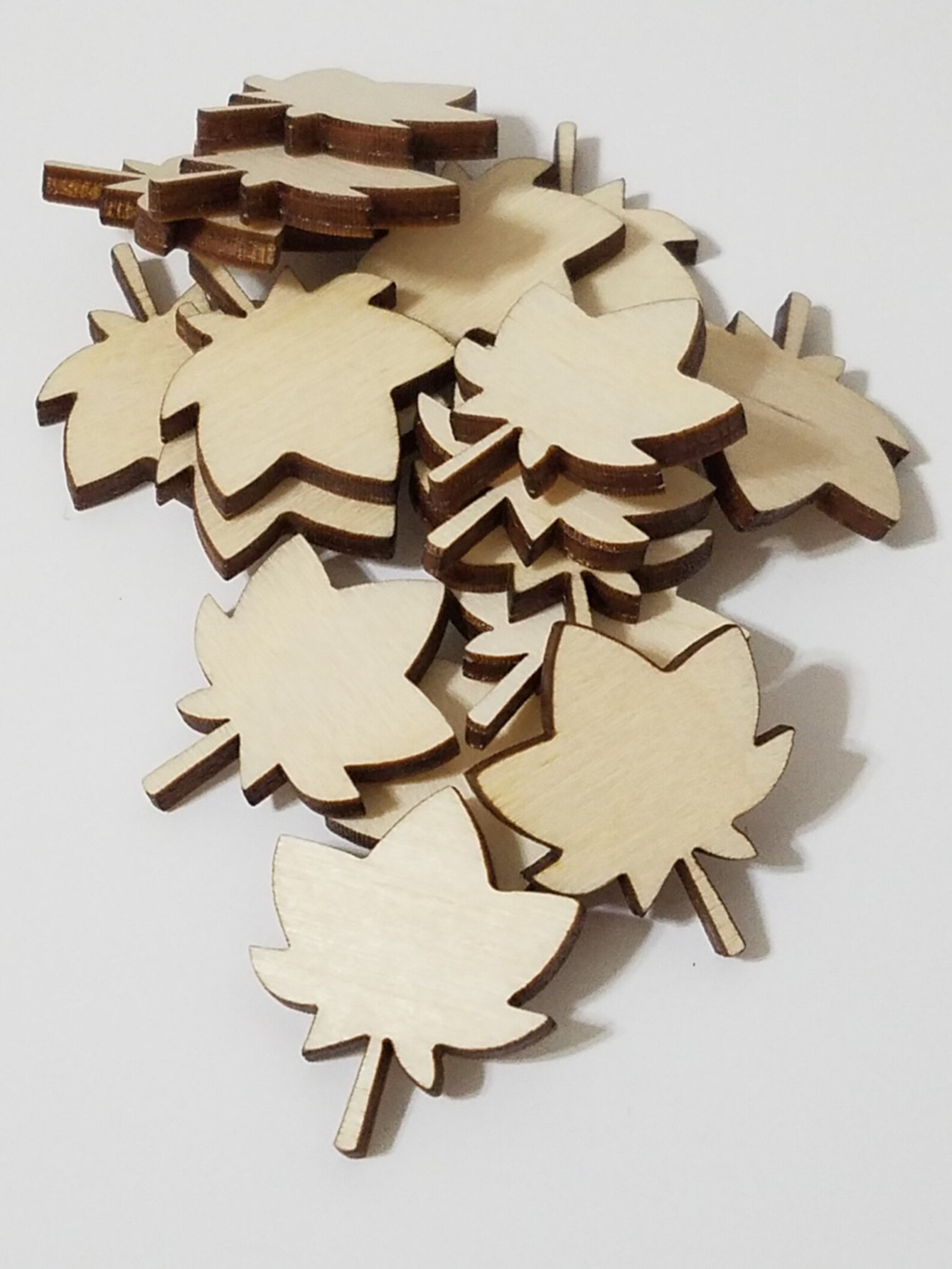 Wooden DIY Maple Leaf Wooden Cut Outs Embellishments Scrap Etsy
