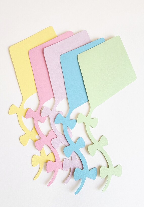 Kite Die Cut Outs Scrap Booking Embellishments Party Etsy