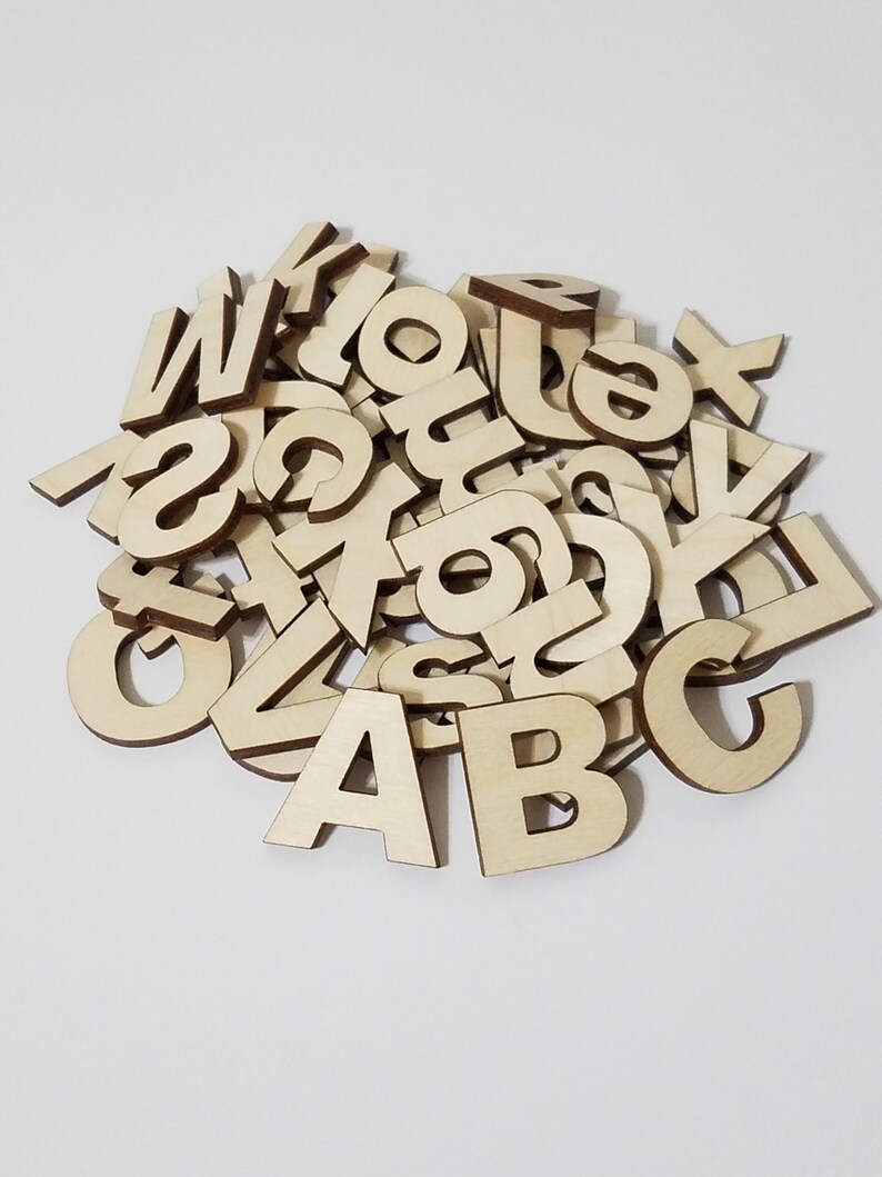 Wooden DIY ABC Alphabet Cut Outs DIY Project | Etsy