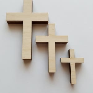 Croix en bois Cut Out (école du dimanche, les enfants de l’artisanat, projets d’église, décoration de Pâques)