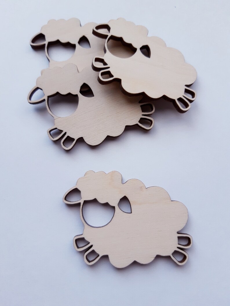 Wooden Sheep Cut Outs Baby Shower Decor Nursery Wall Decor Etsy India