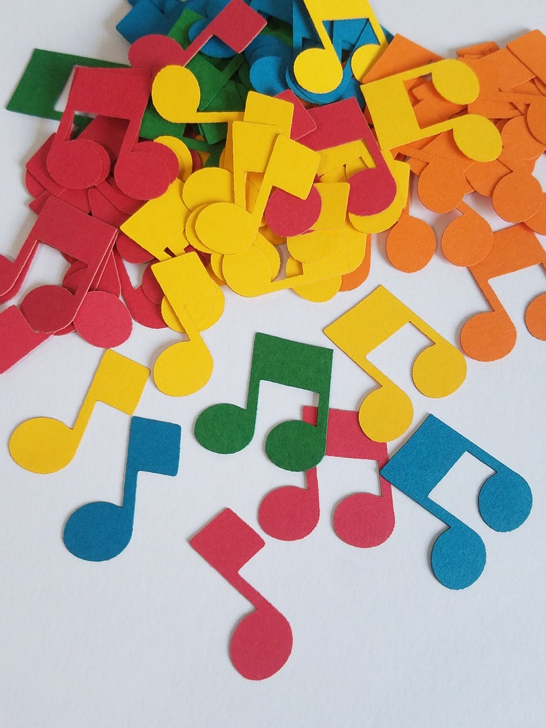 Scrap Booking Music Note Die Cut Outs Embellishments Music Etsy