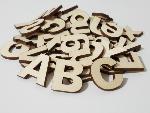 Wooden DIY ABC Alphabet Cut Outs DIY Project | Etsy