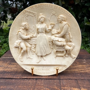 Il Barbiere di Siviglia Collector’s Plate – Vintage Opera Art Plate – Decorative Ceramic Plate – Rossini Opera Memorabilia