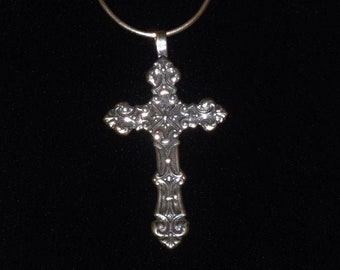Sterling Cross Pendant Necklace