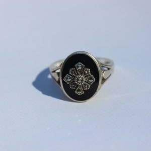 Rhinestone Ring Sterling