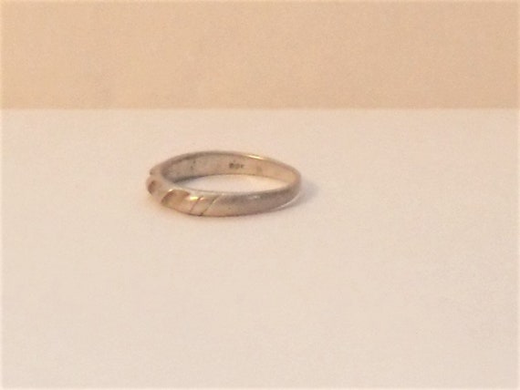 Sterling Silver Groove Pattern Ring - image 4