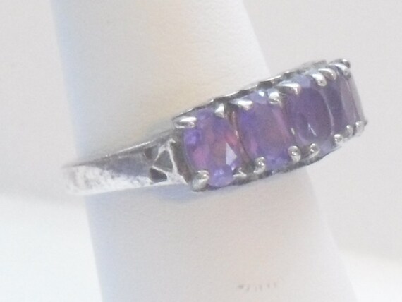 Amethyst Ring Sterling - image 4