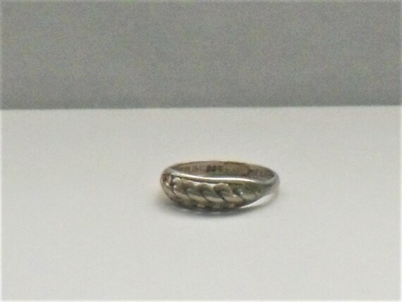 Sterling Silver Braid Pattern Ring - image 3