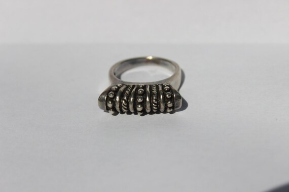 Studded Silver Ring - image 6