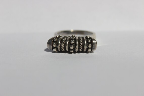 Studded Silver Ring - image 4
