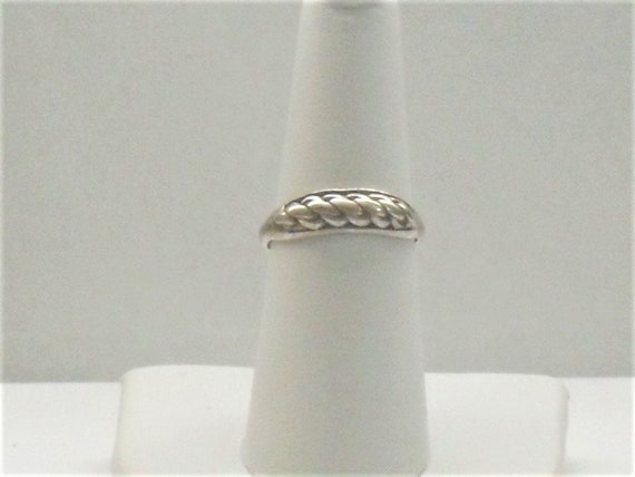 Sterling Silver Braid Pattern Ring - image 1