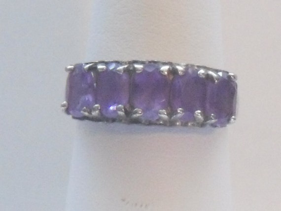 Amethyst Ring Sterling - image 3