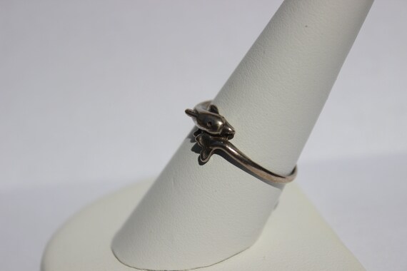 Dainty Dolphin Silver Ring - image 2