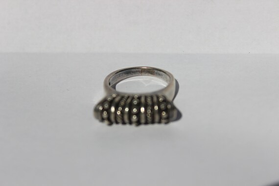 Studded Silver Ring - image 5