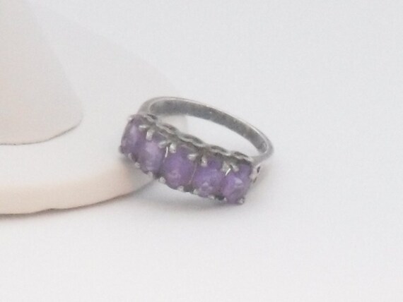 Amethyst Ring Sterling - image 2