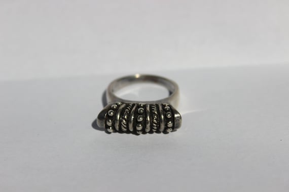 Studded Silver Ring - image 1