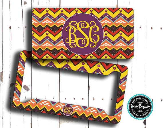 Front License Plate Personalized Car Tag Monogram License Plate License Plate Frame Car Coasters Monogram Aztec Chevron Car Tag Front License Plate Personalized Car Tag Monogram License Plate License Plate Frame Car Coasters Monogram Aztec Chevron Car Tag