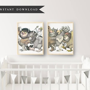 Where the Wild Things Are - Printable Instant Download - Hand Sketched