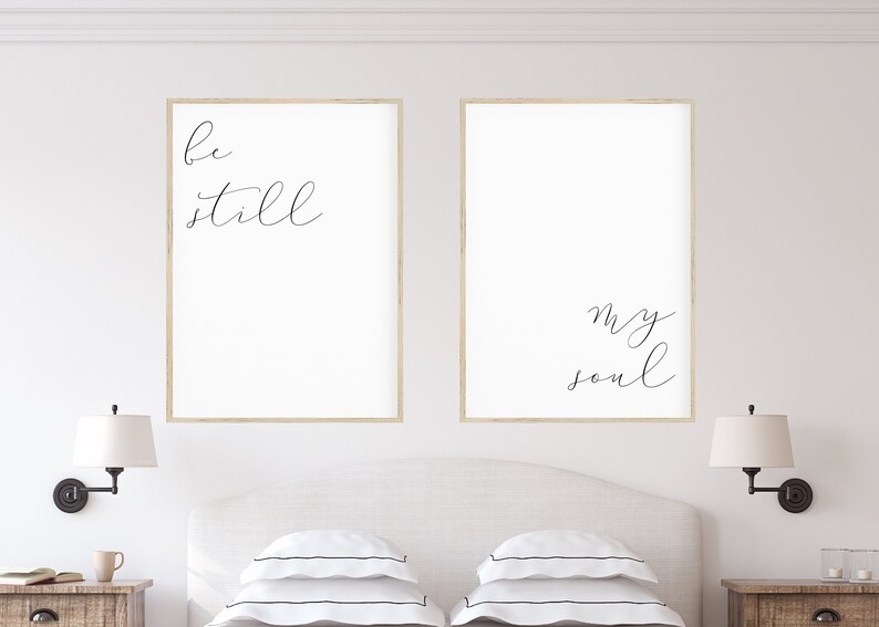 Be Still My Soul Love Marriage Family Bedroom Quote| 8x10 and 2 Be Still My Soul Love Marriage Family Bedroom Quote| 8x10 and 2