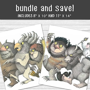 Where the Wild Things Are Printable Instant Download Hand Sketched - Etsy