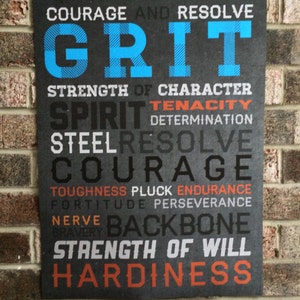 18 x 24 - &quot;Grit&quot; - Motivational Poster