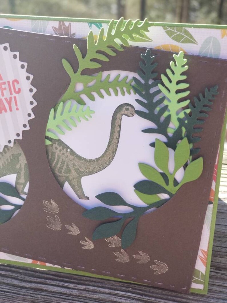 Dinosaur Birthday Card image 3