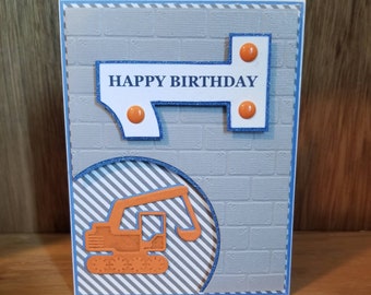 Construction Birthday Card