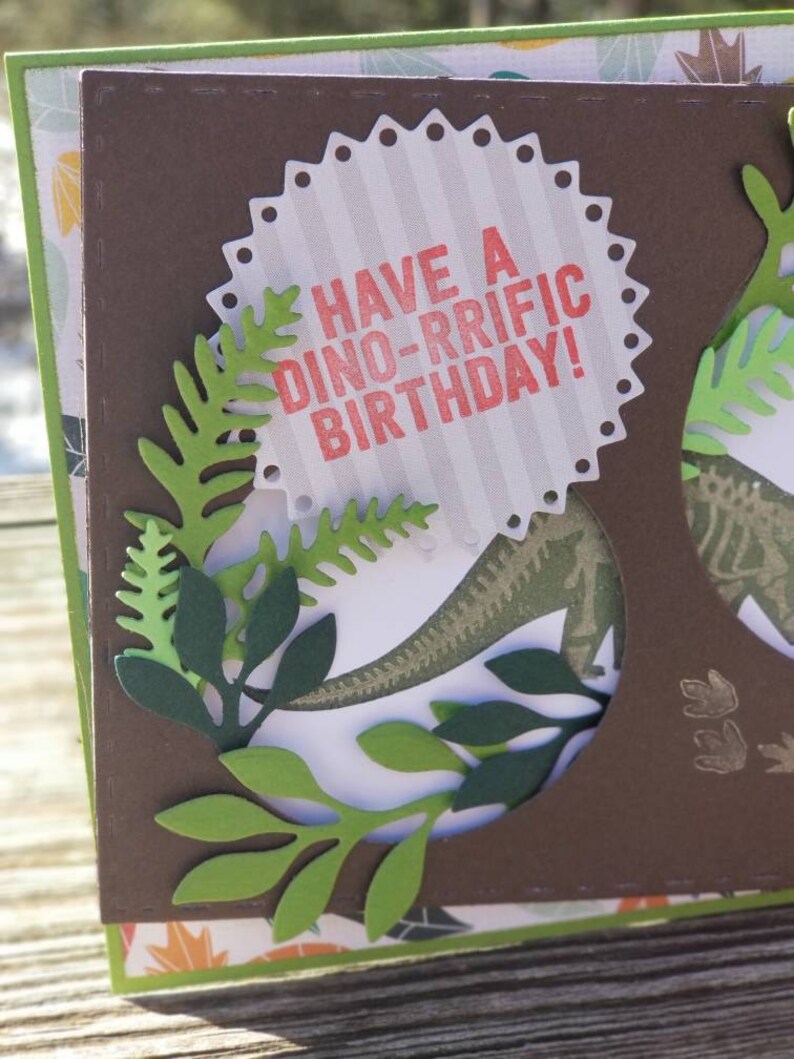 Dinosaur Birthday Card image 2