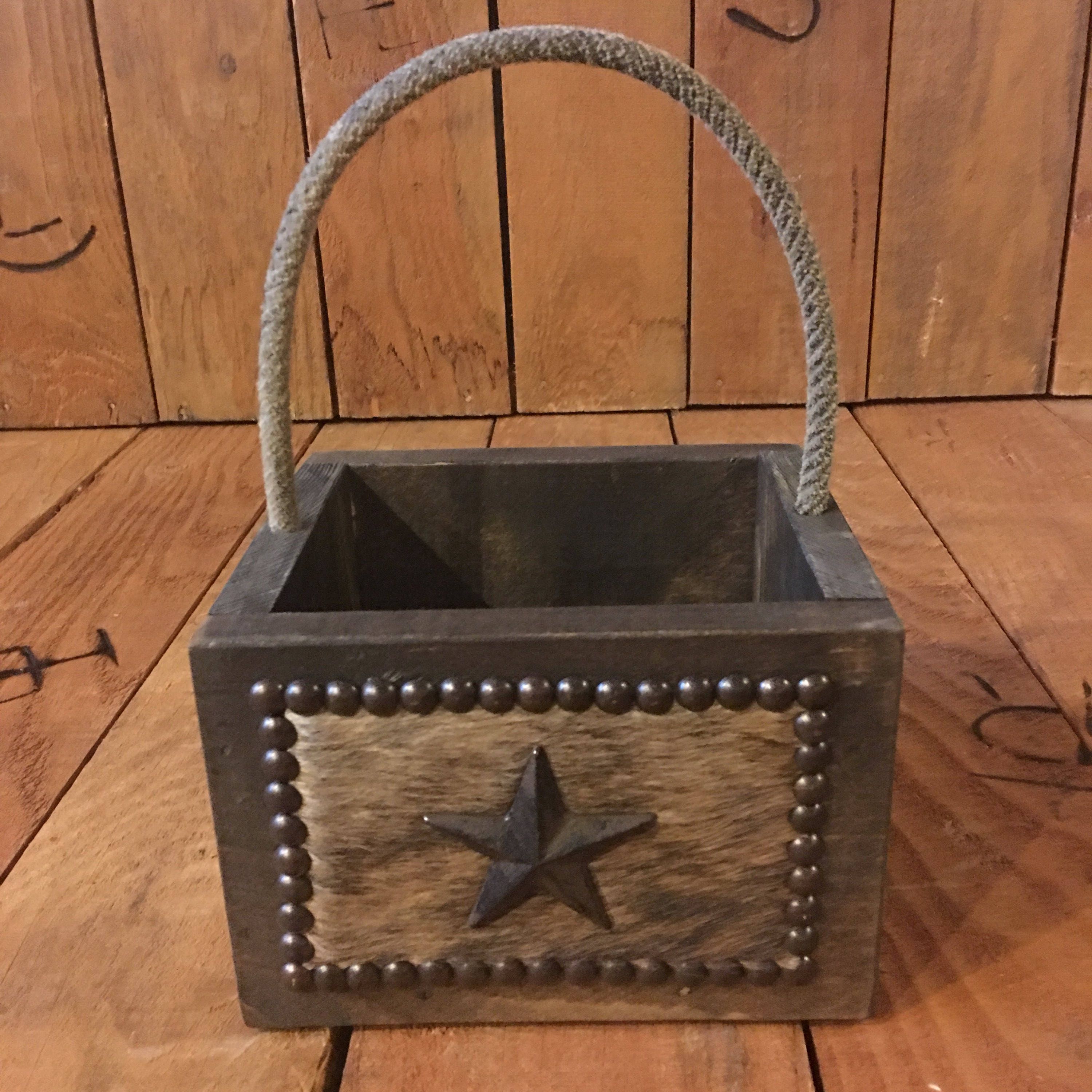 8 Western Box / Western Decor / Cowhide Box / Cowhide Etsy